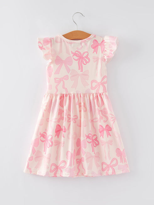 easter-bow-print-flying-sleeve-girls-dress Rylee Faith Designs - Sophia's Style-2